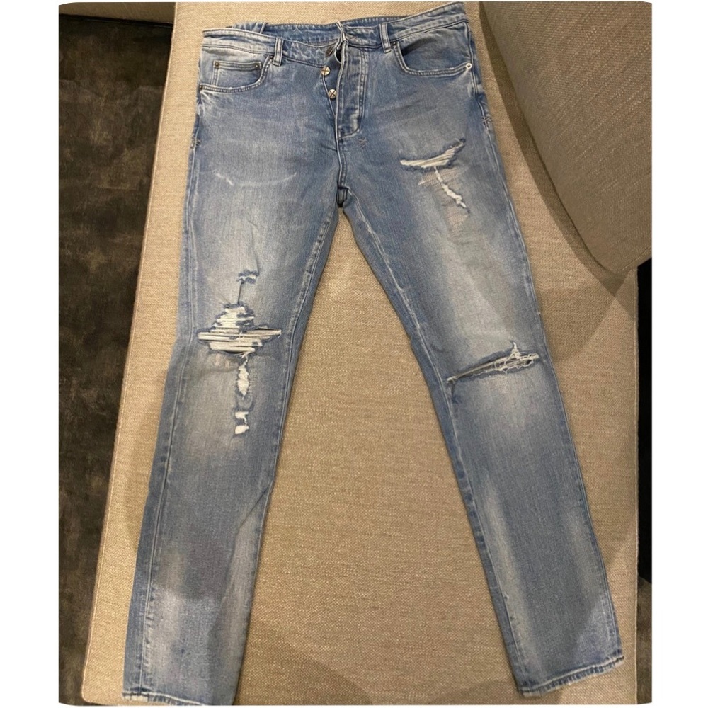 NWT Ksubi Thrashed Denim Jeans - Size 34